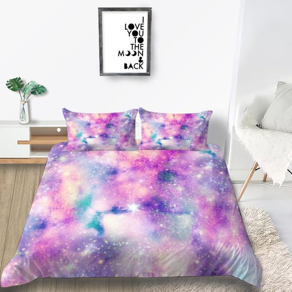 Galaxy Bedding Set For Girls Fantasy Beautiful Duvet Cover