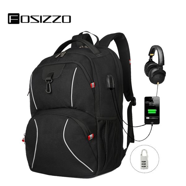 

fosizzo travel backpacks for men extra large college lapbookbags gifts for men with usb charging port backpack fs4012