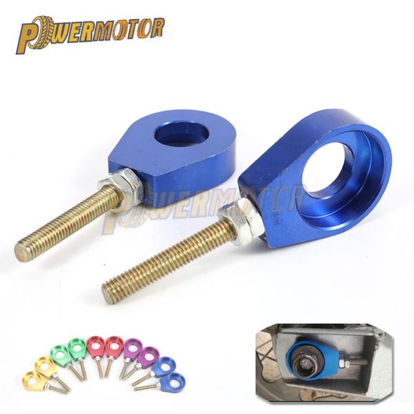 

1pair motorcycle rear wheel axle hole chain tensioner adjuster for modification parts accessories 12mm&15mm rear wheel axle hole