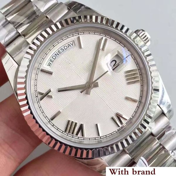 

Classic Style Luxury Mens Sports Watch DAYDATE 228206 Series 40MM white Roman Numerals Dial Sapphire 2813 High-Quality Movement Watches