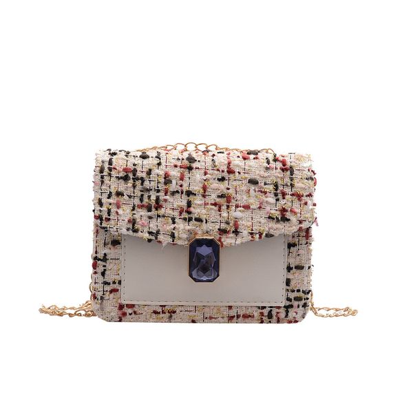

panelled flap messenger bag mini chains envelope crossbody bags fashion women leather shoulder bag phone bags sac a main#5