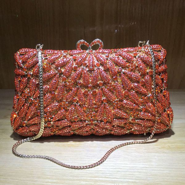 

xiyuan red bridal clutch crystal wedding purse luxury evening bags shoulder messenger handbags party prom bag