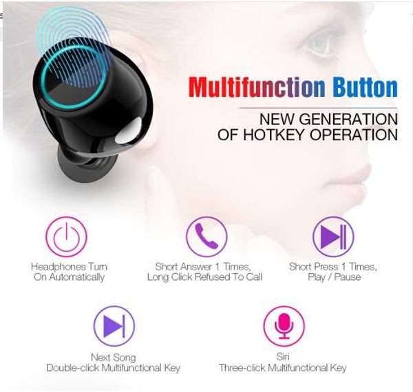 

бесплатная доставка bluetooth наушники tws наушники беспроводные bluetooth наушники стерео гарнитура bluetooth наушники с микрофоном и заряд