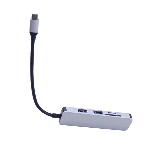 

5 in 1 multiport type-c adapter 2 usb 3.0 port, sd/tf