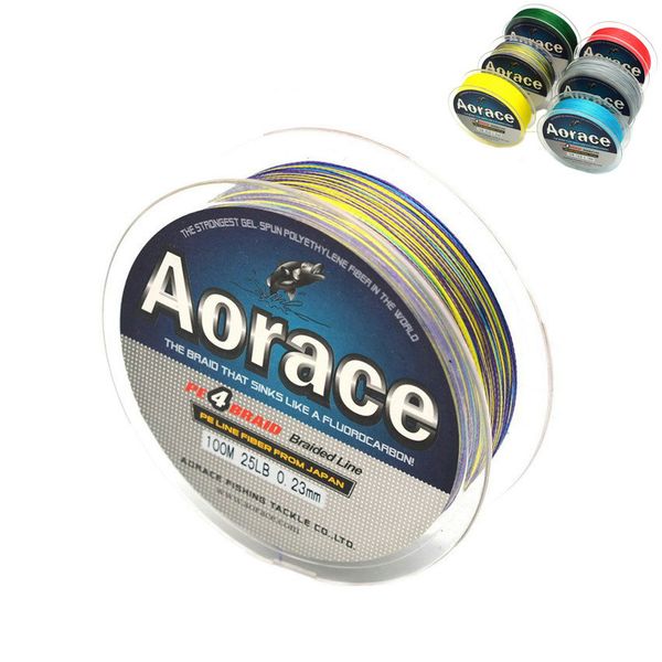

1pc 100m pe braided fishing line 4 strands 6-100lb multifilament pesca lines for carp fishing wire good for braid