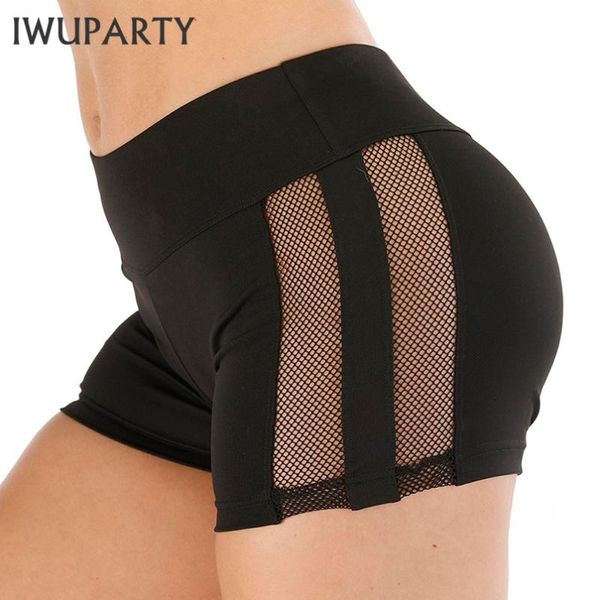 

iwuparty summer mesh yoga shorts women workout running sports shorts gym clothes compression booty black short sport female, White;red