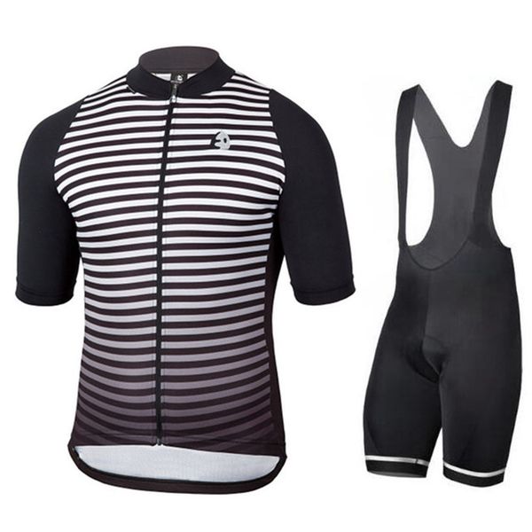 

2019 pro team cycling jersey set for men quick dry men summer short sleeve strap bib shorts set italy silicone non-slip, Black;blue