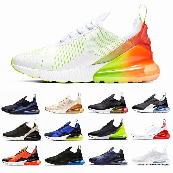 

270s summer gradients men running shoes regency purple flair triple black core olive tiger mens trainers designer sports sneakers zapatos, White;red