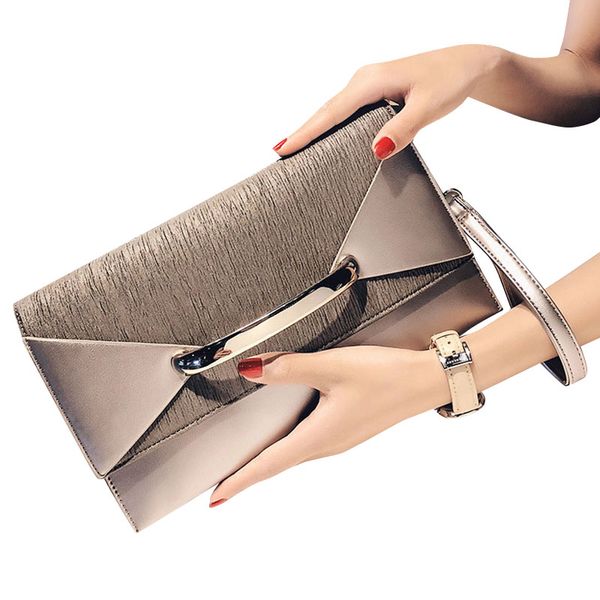 

envelope clutch bag women leather birthday party evening clutch bags for women ladies shoulder bag purse female silver