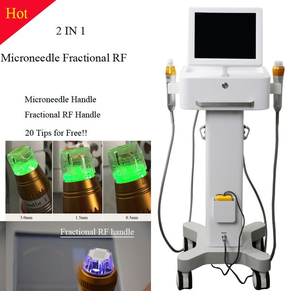 

2 in 1 new thermage face lifting machine fractional microneedle rf skin lifting wrinkle remove microneedle radio frequency