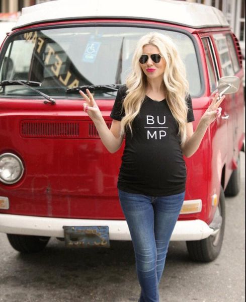

pregnancy announcement shirt baby announcement gender reveal summer short sleeve maternity tshirts plus size wear, White