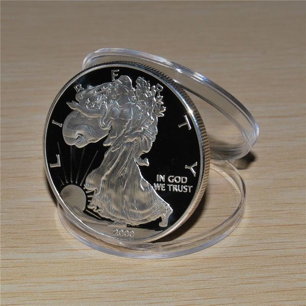 

1 oz 999 bullion silver round eagle coins american silver 2000years