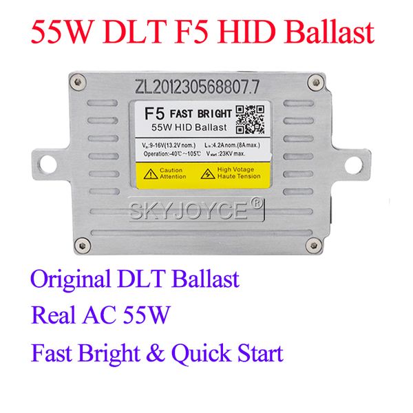 

ac 55w fast bright hid ballast dlt f5 quick start reactor ignition block for car headlight 55w xenon h7 h11 h1 d2h hid bulb kit