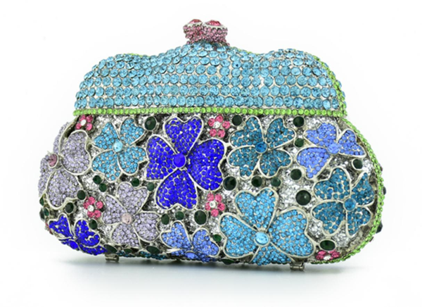 

xiyuan women colorful evening bag crystal diamond clutch bag ladies party clutch purse wedding small chain shoulder