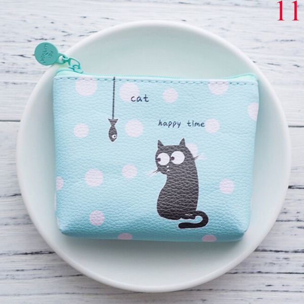 

1pc cartoon style mini coin purse women's waterproof coin purse banana cat money bags change pouch wallet 13 styles, Red;black