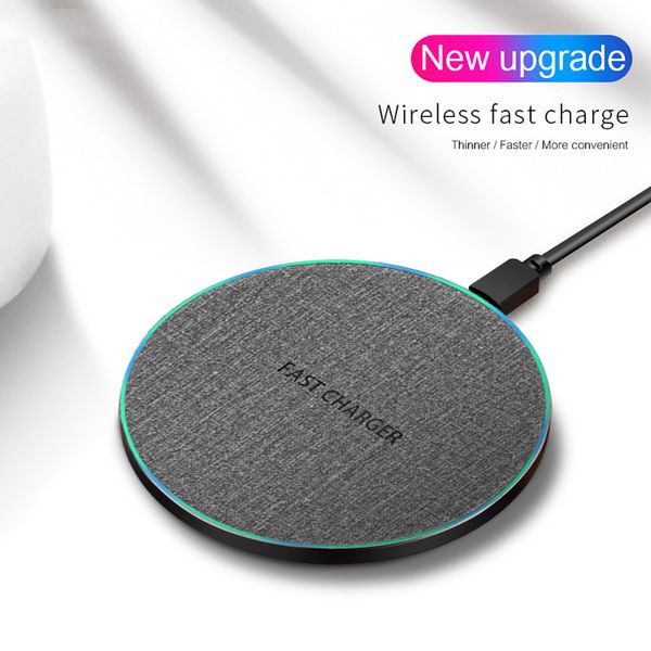 

qi standard 10w quick charger, fast wireless charger, fast charge, aluminium wireless quick charger for iphone 11 pro 8 x samsung s9 note