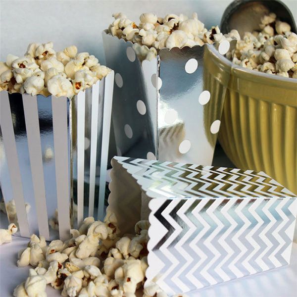 

36pcs set popcorn boxes case container for birthday wedding decors