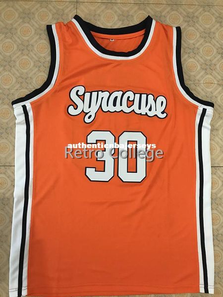 

30 billy owens syracuse orange 1991 basketball jersey all size embroidery stitched customize any name and name xs-6xl vest jerseys, Black;blue