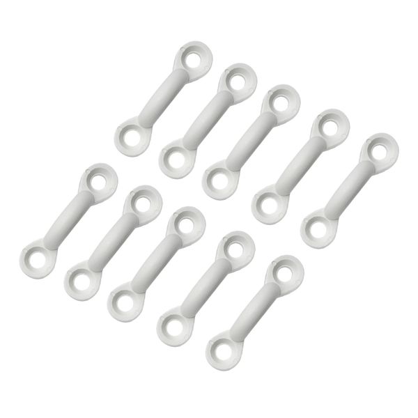 

10 pieces white nylon kayak canoe deck loops tie down pad eye accessories