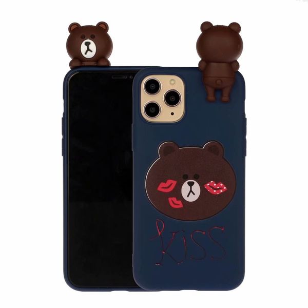 

Мультфильм чехол для Apple iPhone 11 Pro Max i11 i11pro Обложка Rubber Силиконовые Мягкий 3D Animals отд