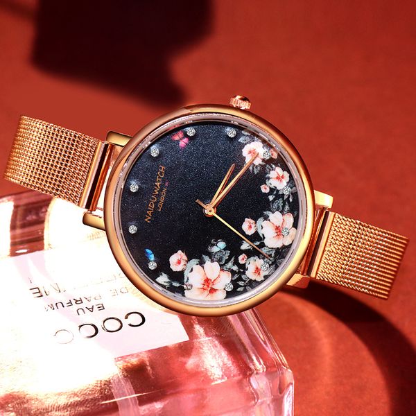 

luxury women watch 2019 black dress women watch classic chinese style female ladies wristwatches zegarek damski gift, Slivery;brown