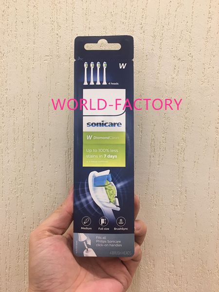 

toothbrush heads pro results standard 4 brush heads hx6064-65 diamond clean head toothbrush white