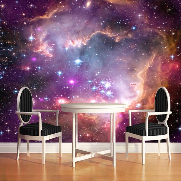 

custom any size 3d wall mural p wallpaper modern fashion cosmic space starry sky mural wall paper for walls papel de parede