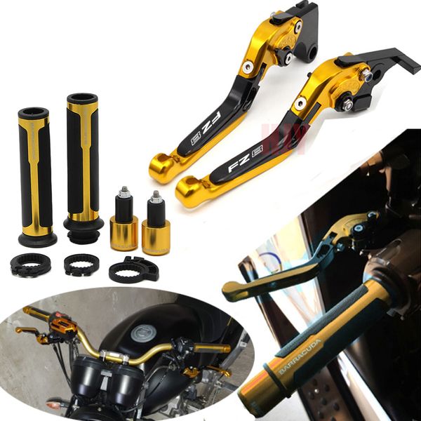 

motorcycle adjustable folding brake clutch levers handlebar hand grips for yamaha fz8 2011 2012 2013 2014 2015