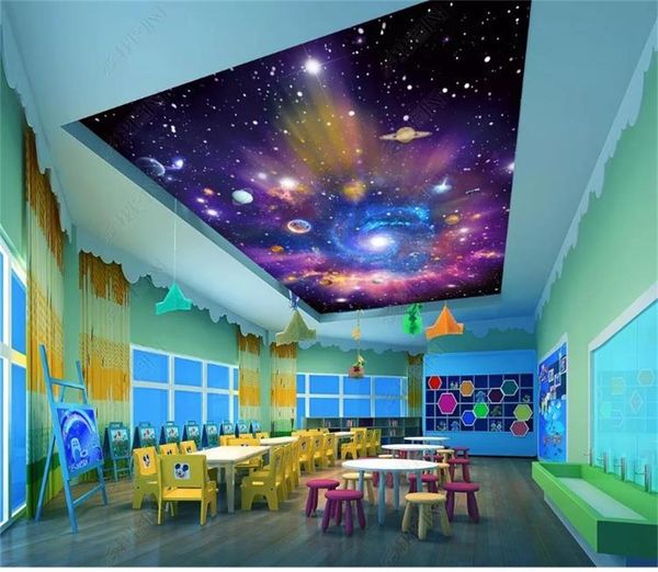 3d Wallpaper Custom Size Mural Star Universe Galaxy 3d Picture Living Room Bed Room Roof Ceiling 3d Wallpaper Ceiling Large Starry Sky Mural Love