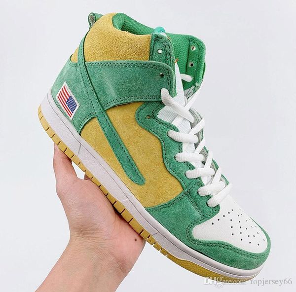 

sb dunk high pro sb unkle running shoes thomas campbell x sb zoom dunk high men's sports shoes casual shoes sneakers, White;red