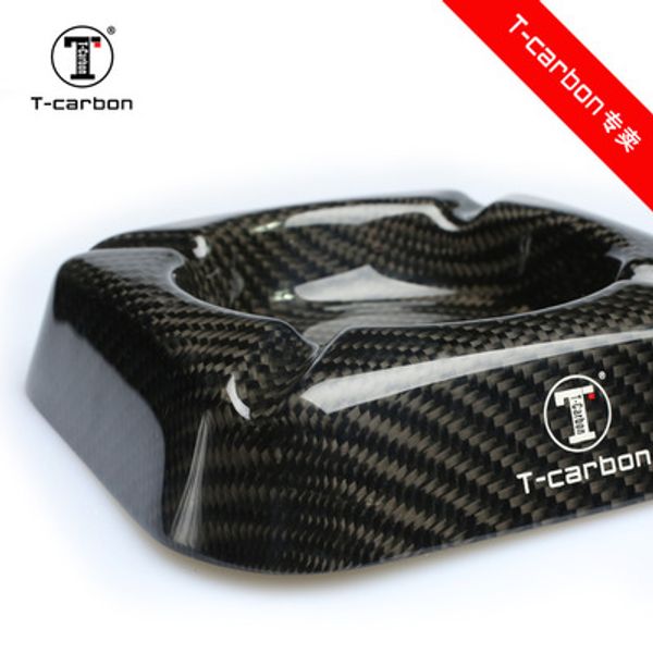 

real carbon fiber square brightening car ashtray business ashtray office