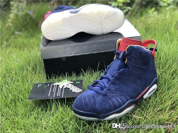

2019 Newest Authentic 6 Retro Doernbecher 15th Anniversary 66Jordan Midnight Navy METALLIC GOLD Men Basketball Shoes Sneakers 392789-401