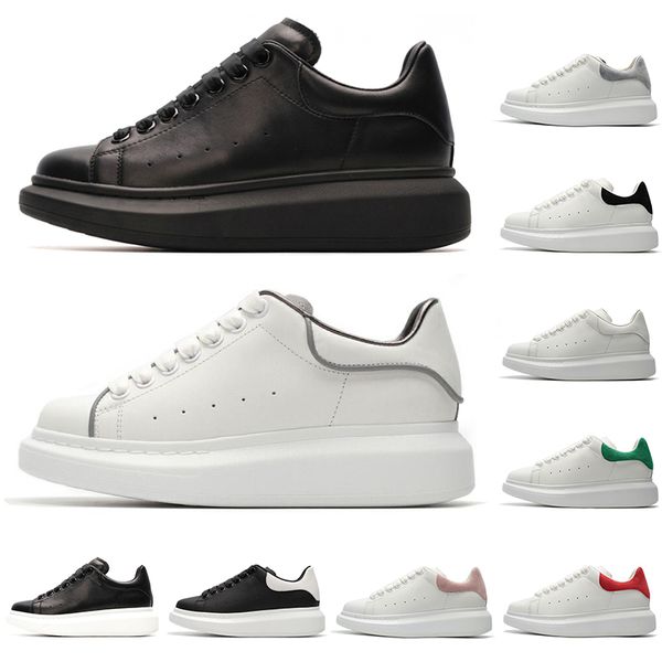 

fashion black white men women platform genuine leather outdoor mens trainers sneaker party walking velvet heelback dress brand casual shoes