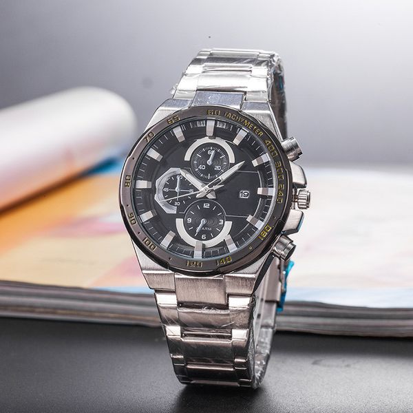 

2019 high quality luxury shock wrist watch EF small needle quartz watch royal PAM leisure carrera invicta gg1000 wrist watch