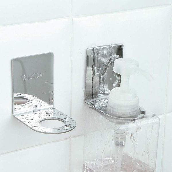 

punch-wall hanging shelf rack bathroom stainless nail-bottle steel shower frame household supplies gel