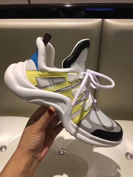 

новый luxury21ss newbrand run away designered кроссовки мода повседневная обувь мужчины женщины обувь тренеры смешанный цвет, Black