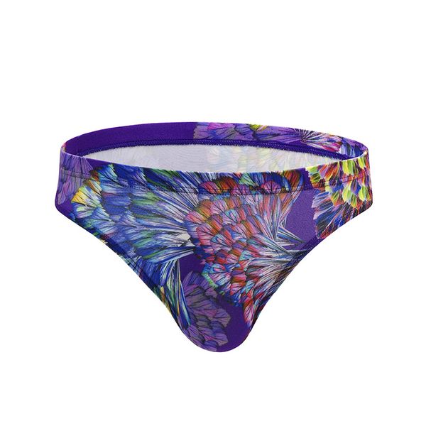 

himealavo comfortable mens briefs quick dry men's breathable underpants flower printed men briefs panties underwear, Black;white