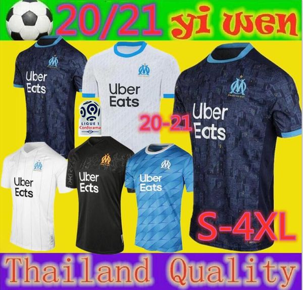 

thailand maillot om olympique de marseille soccer jersey 2020 2021 marseille maillot de foot benedetto payet  gustavo 20 21 thauvin shirts, Black;yellow