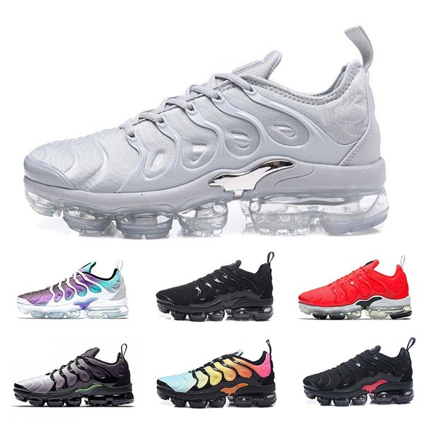 

2019 new tn plu men women running hoe triple black white un et photo blue wolf grey u a port de igner neaker hoe