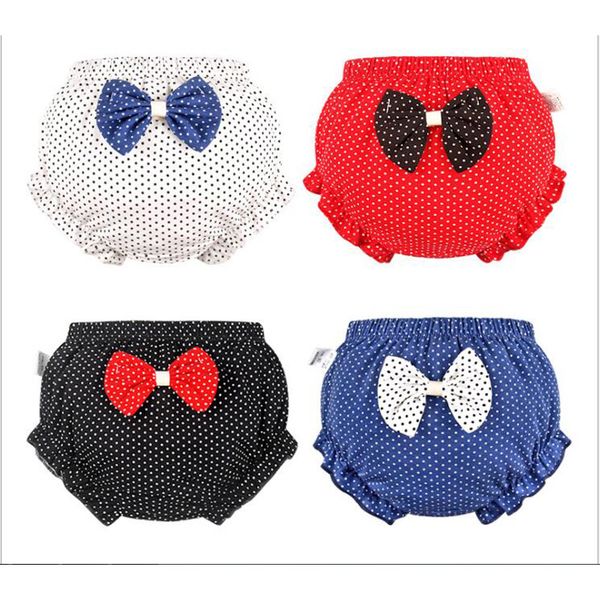 

2020 new girl boy underwear baby dot bow newborn cartoon panties dot briefs 4pcs/lot 0-4year unisex, Camo