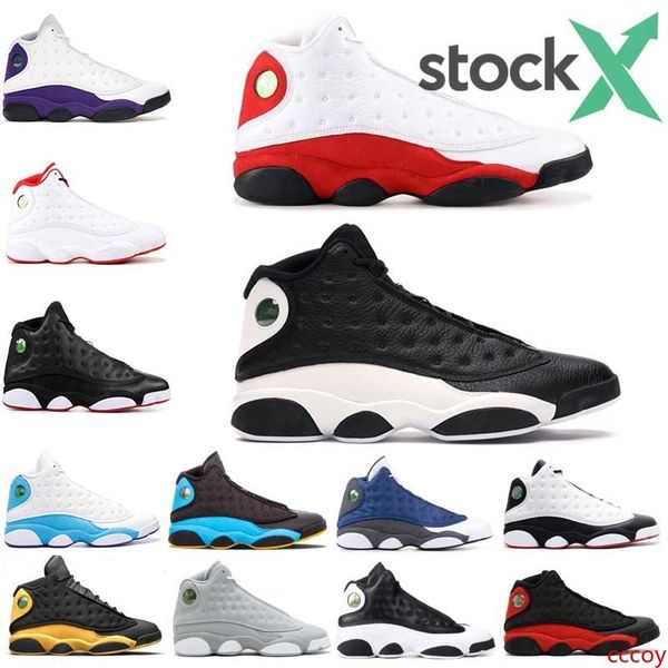 

stock x 13 13s men basketball shoes reverse he got game black cat bred chicago flint island green designer trainers sport sneaker 7-13