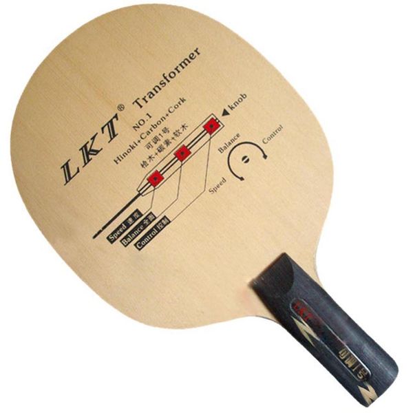 

lkt transformer no.1 hinoki+carbon+cork penhold short handle cs table tennis pingpong blade