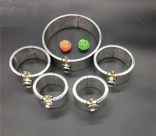 

restraint bondage devices chastity steel locking bracelet heavy sm fetters duty steel shackles hands toys collars bkkxe