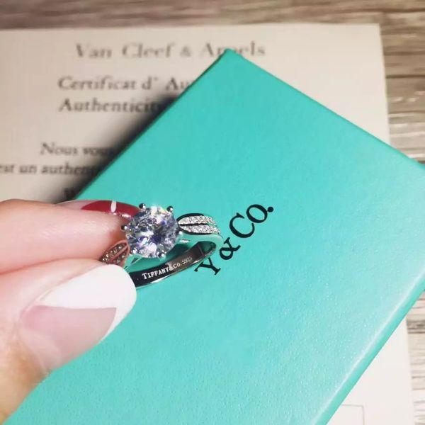 

С коробкой стерлингового серебра 925 пробы ювелирные изделия сплошной серебряный