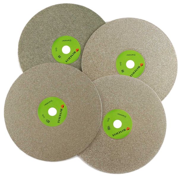 

8" inch grit 60-3000 diamond coated flat lap disk grinding disc abrasive wheels ilovetool