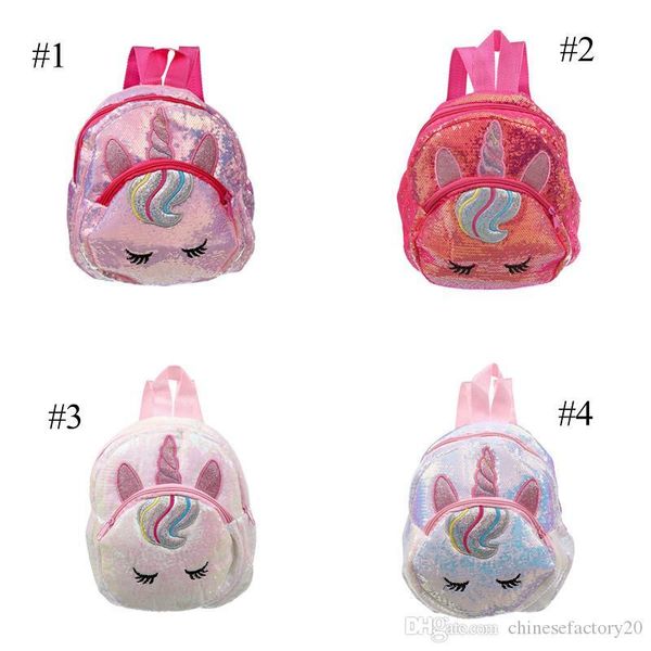 

единорог блестки детский рюкзак девушки детский сад мультфильм 3d школьная сумка новая мода путешествия лазерный рюкзак новый