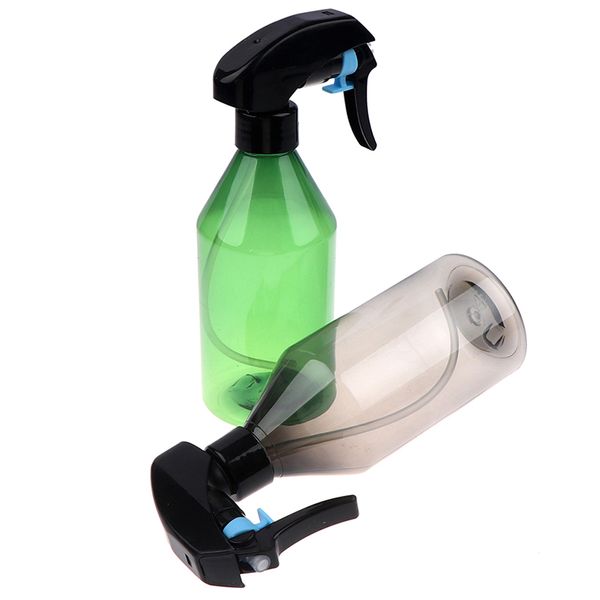 

300ml large empty bottles with black trigger mist stream spray storage cap