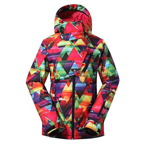 

women ski jacket winter -30 degree warmth snowboard jacket windproof waterproof female snow coats thermal skiwear