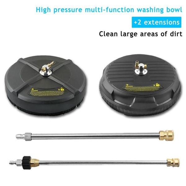 

15" stainless steel pressure washer flat surface cleaner with handle 3200 psi