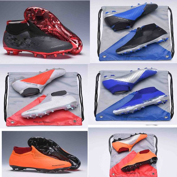 

new original color phantom vision shadow elite df fg vsn game over mens high ankle soccer cleats football shoes size us6.5-11